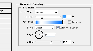 Eenvoudige button - Stap 3 - De gradient overlay aanbrengen #3